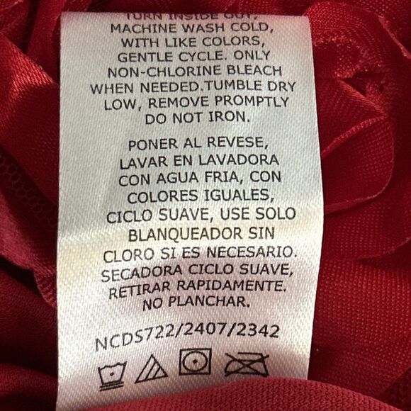 NEW Nanette Formal Party Dress Red Short Sleeve Rose Flower Princess Tulle‎ - 4T - Picture 14 of 14